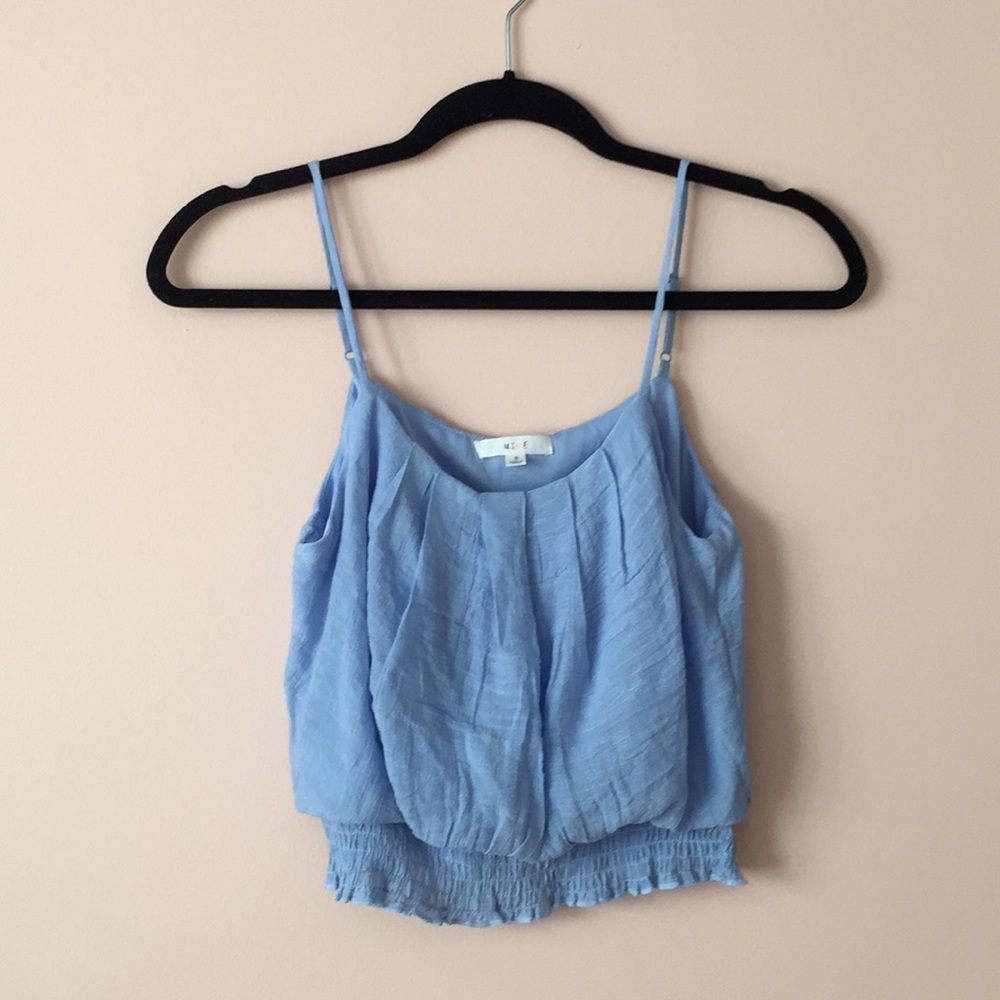 Cropped Light blue tank
